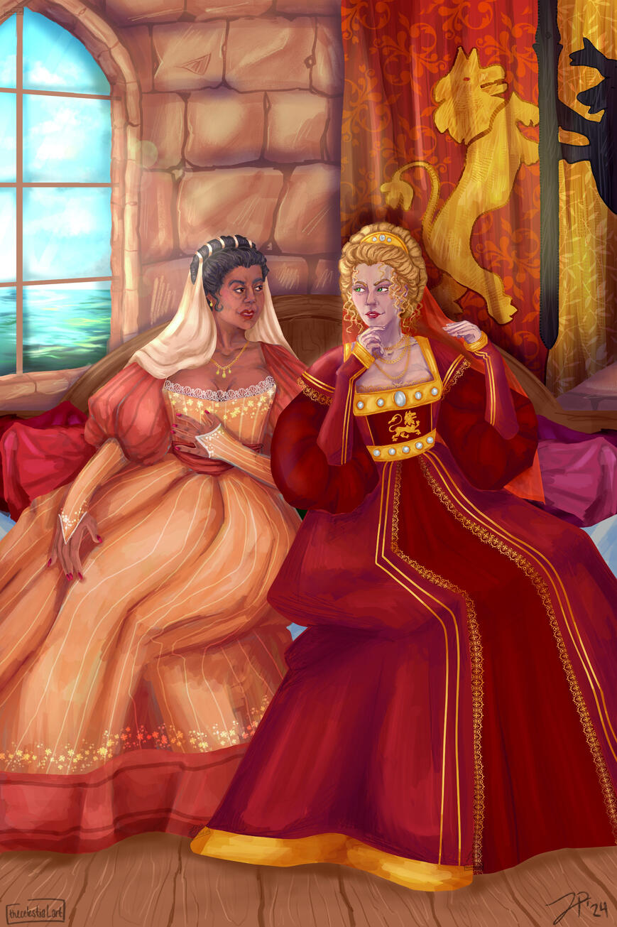 Cersei Lannister and Taena Merryweather form a Song of Ice and Fire (Fan Art)